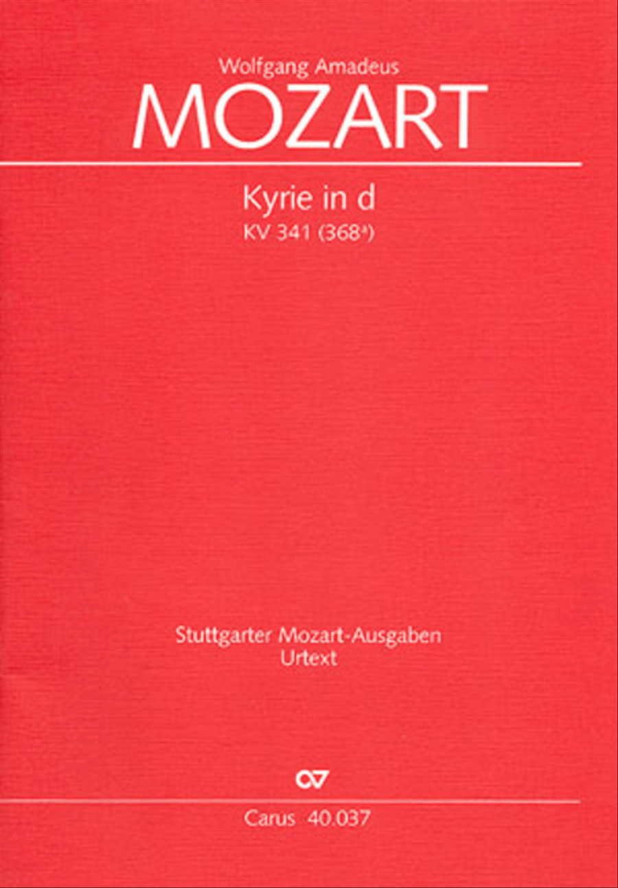 Kyrie in D minor 4-Part scores gallery preview page 1