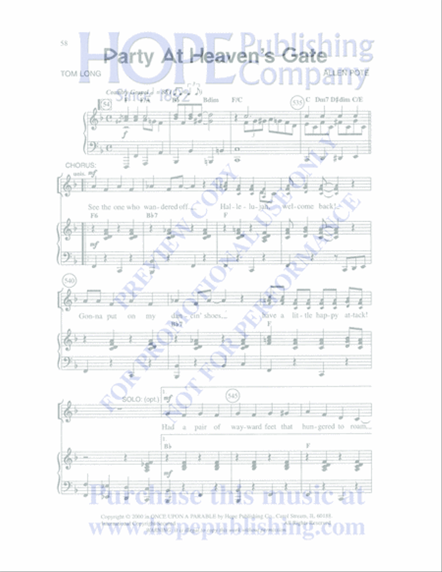 Once Upon a Parable Unison Choir scores gallery preview page 58