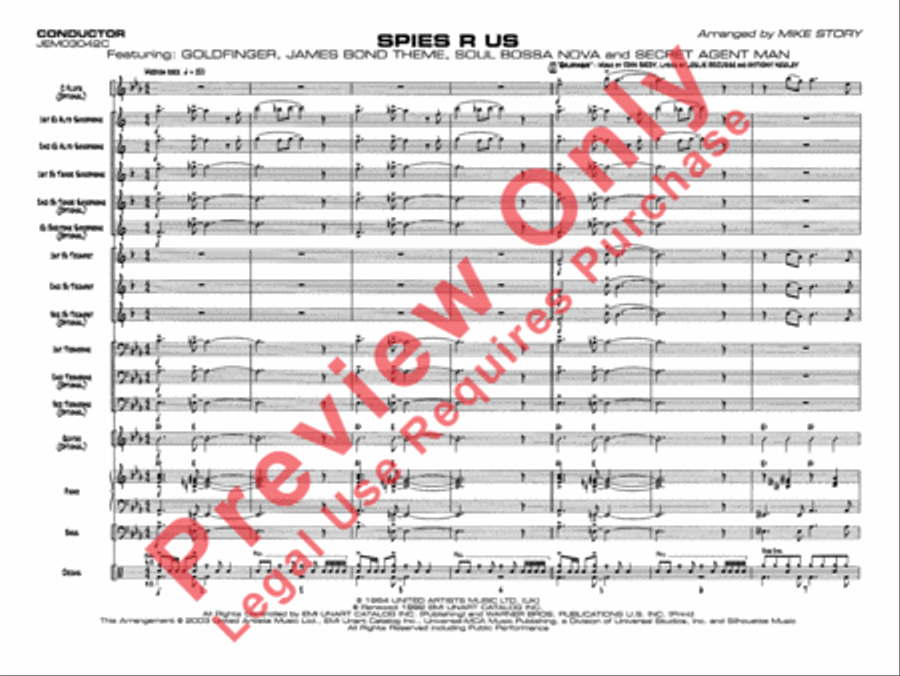 Spies R Us Spies R Us Jazz Ensemble scores gallery preview page 5