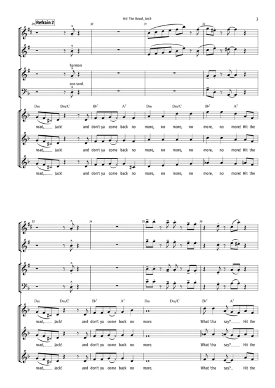 Hit The Road Jack Jazz Ensemble scores gallery preview page 3