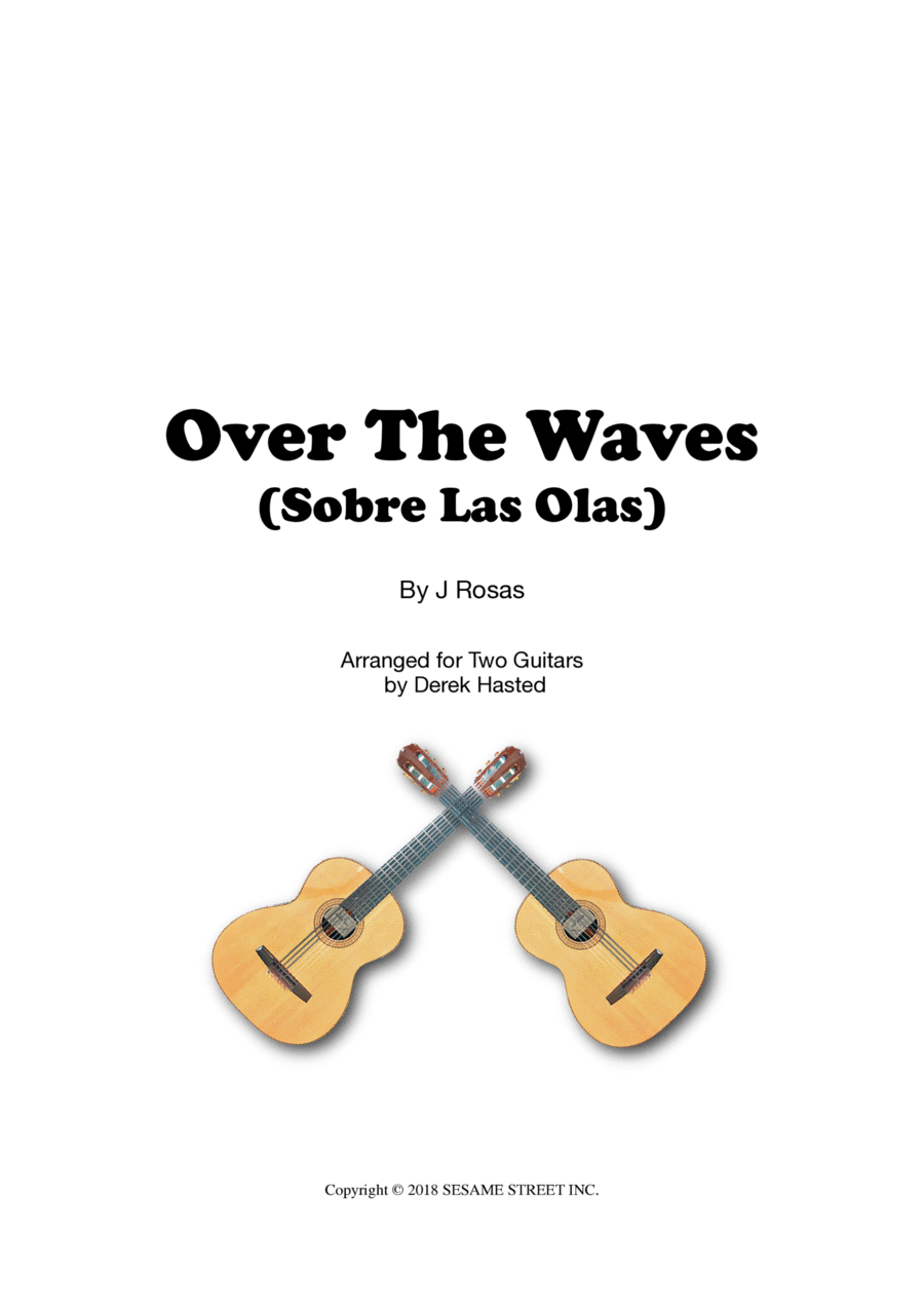 Over The Waves (Sobre Las Olas) - guitar duet Acoustic Guitar scores gallery preview page 1