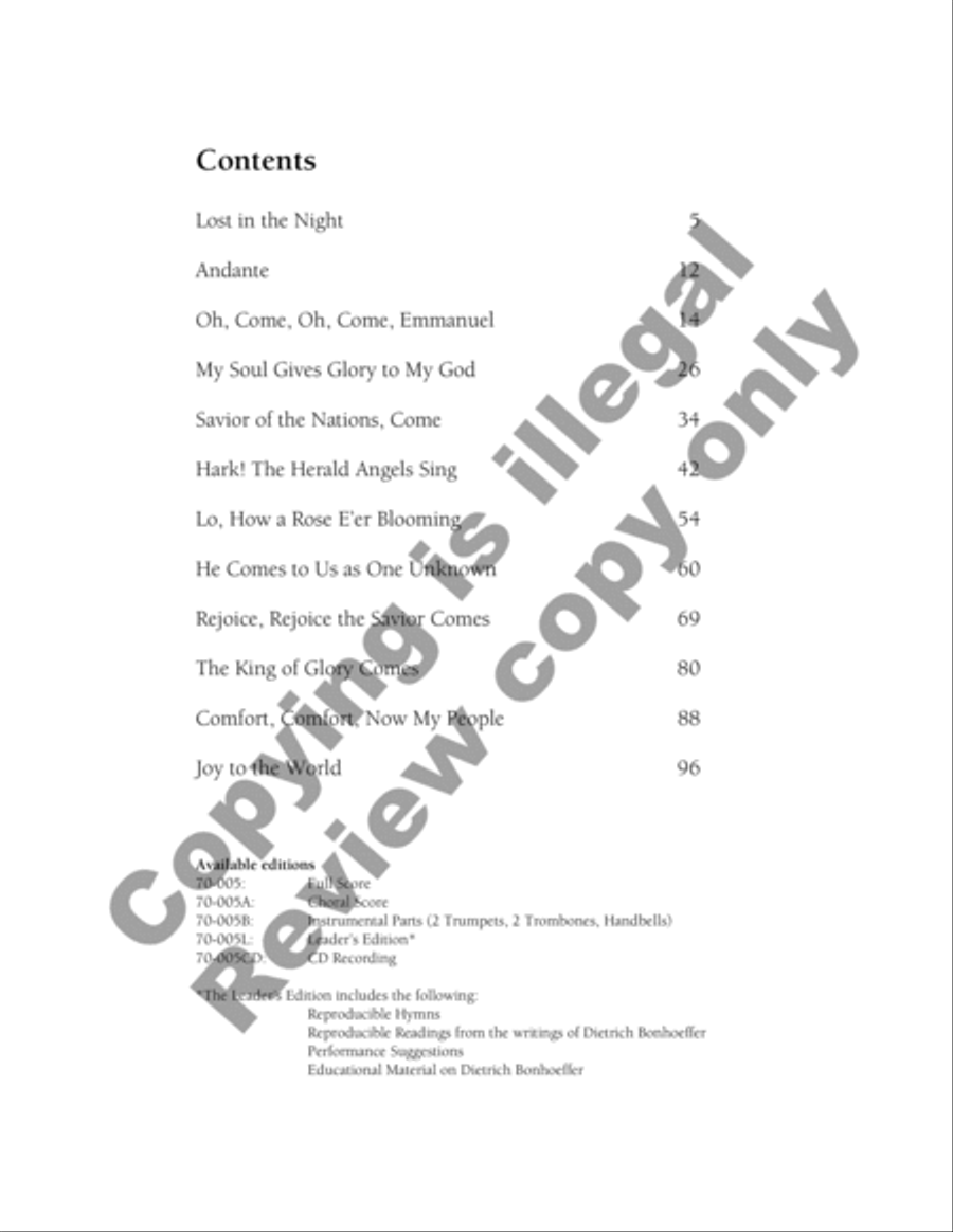 Savior of the Nations, Come (Full Score) Choir scores gallery preview page 45