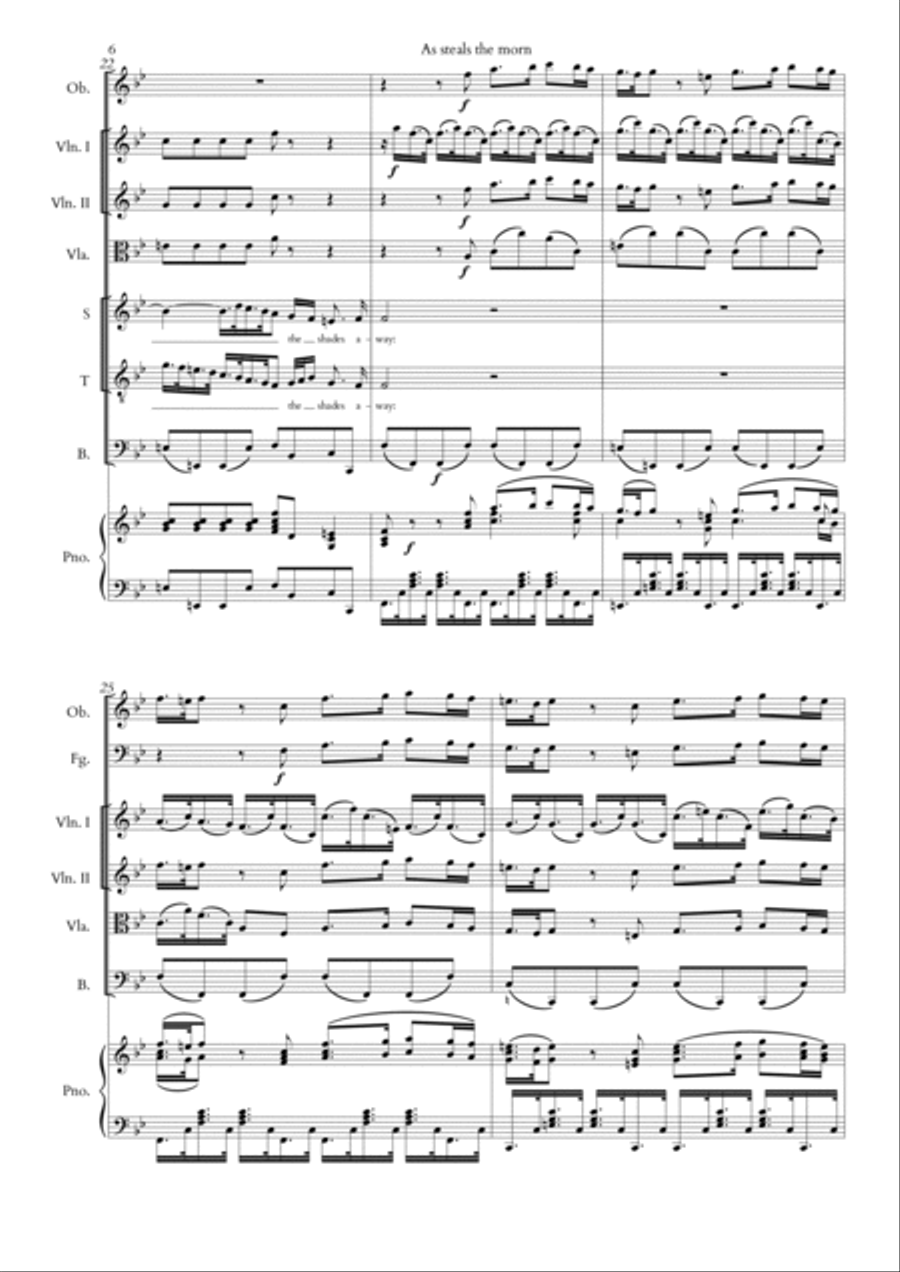 As Steals the Morn Large Ensemble scores gallery preview page 6