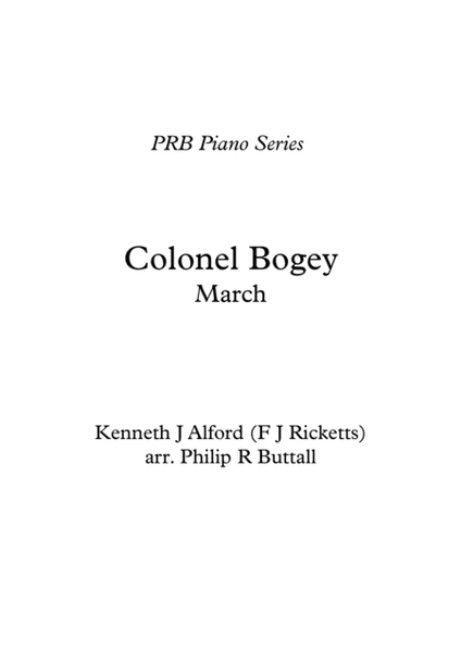 PRB Piano Series - Colonel Bogey March (Alford) image number null