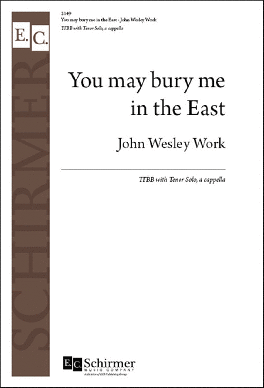 You May Bury Me in the East TTBB scores gallery preview page 1