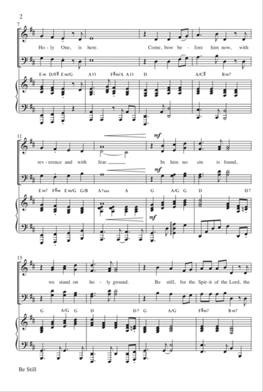 Be Still Be Still 4-Part scores gallery preview page 3