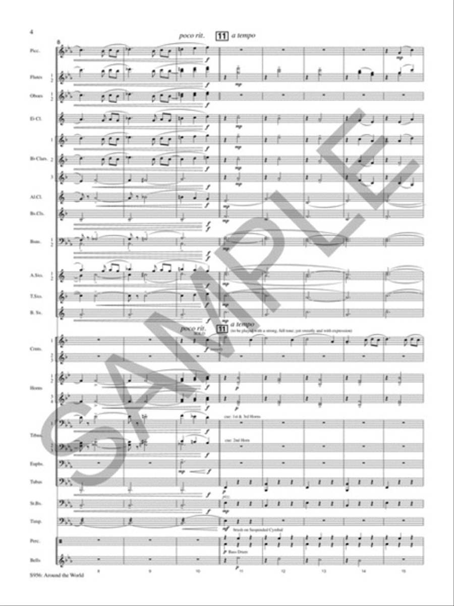 Around the World in 80 Days Concert Band scores gallery preview page 5