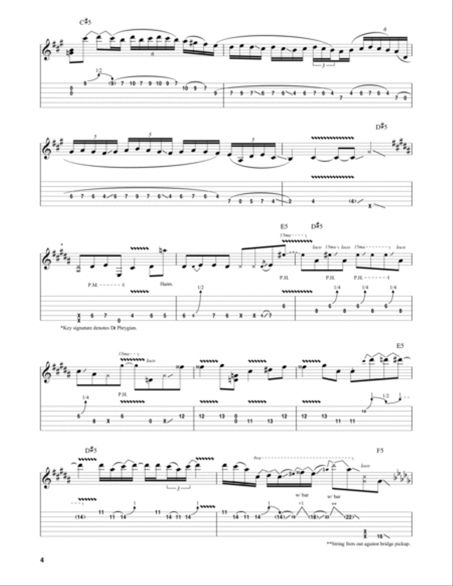 Surfing With The Alien Electric Guitar scores gallery preview page 4