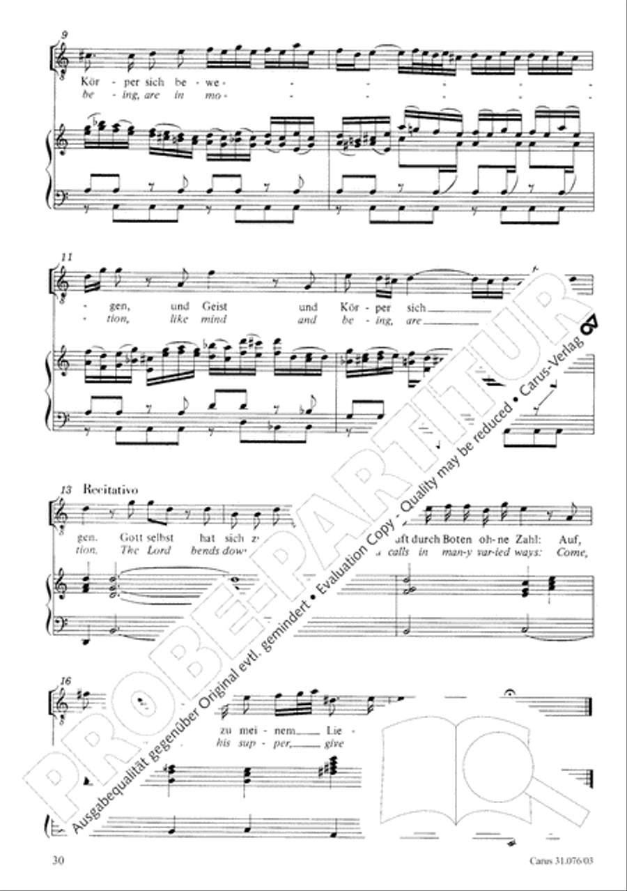 The heavens are telling the Father's glory (Die Himmel erzahlen die Ehre Gottes) 4-Part scores gallery preview page 31