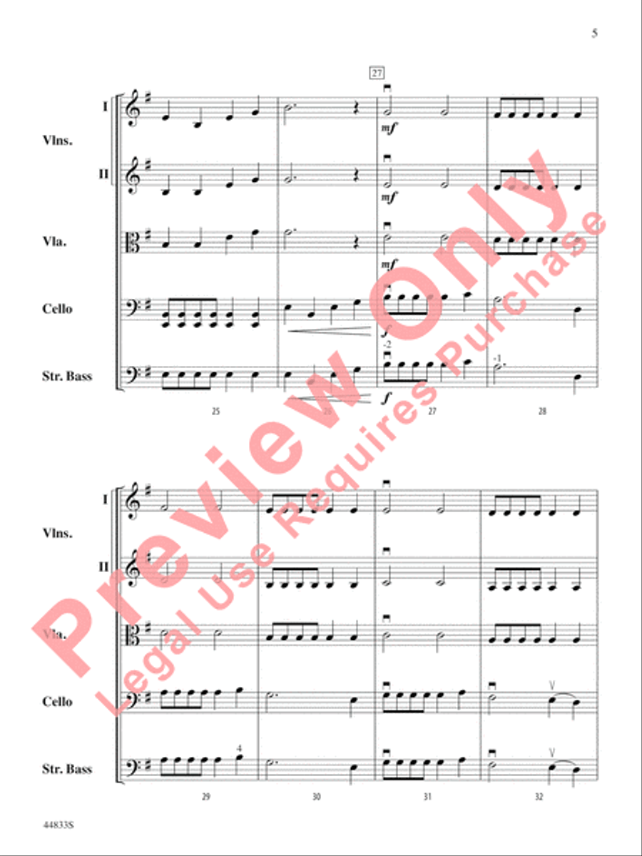 Our Heroes String Orchestra scores gallery preview page 6