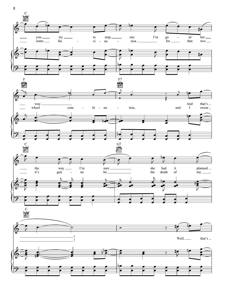 Rock And Roll Madonna (from Rocketman) Piano, Vocal, Guitar scores gallery preview page 2