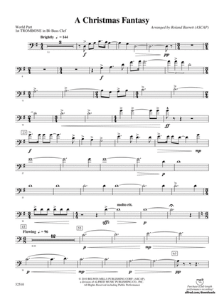 A Christmas Fantasy: (wp) 1st B-flat Trombone B.C.