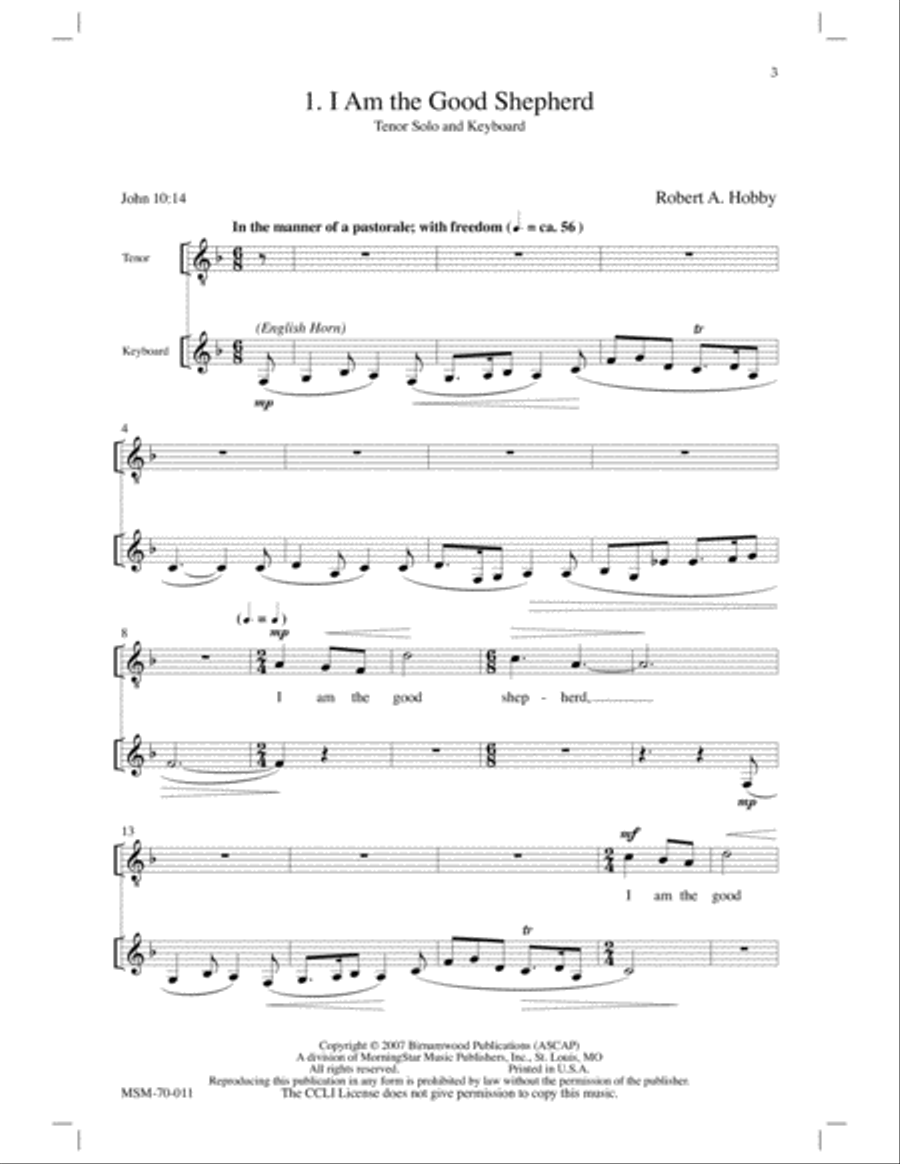 The Good Shepherd 4-Part scores gallery preview page 3
