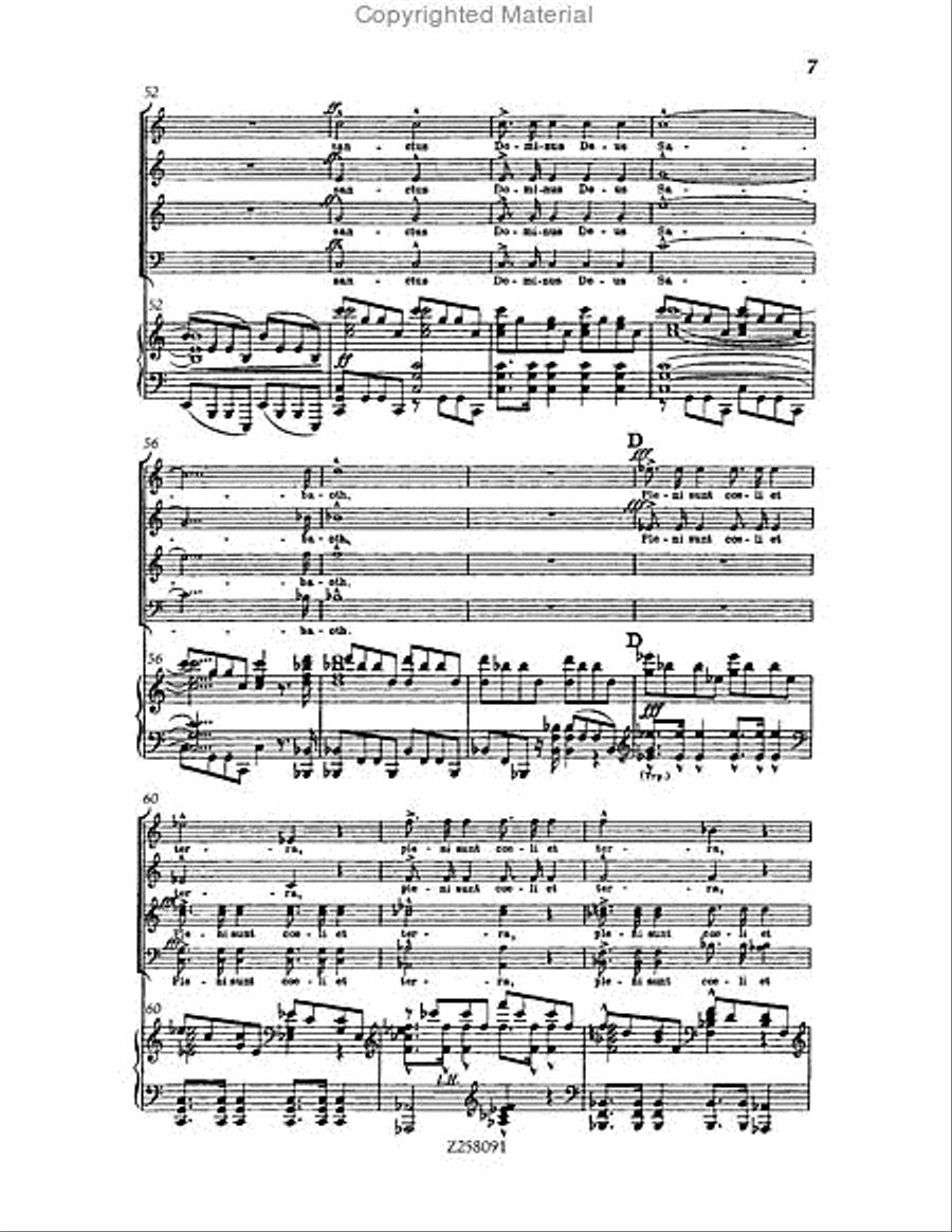 Te Deum, WAB 45 (1886 revision) Choir scores gallery preview page 7