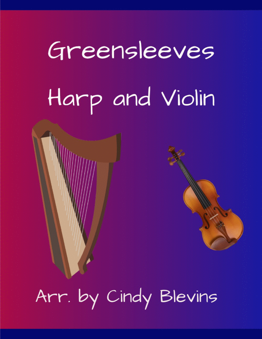 Greensleeves, for Harp and Violin image number null