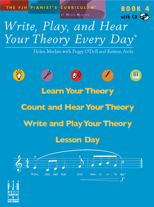 Book cover for Write, Play, and Hear Your Theory Every Day, Book 4