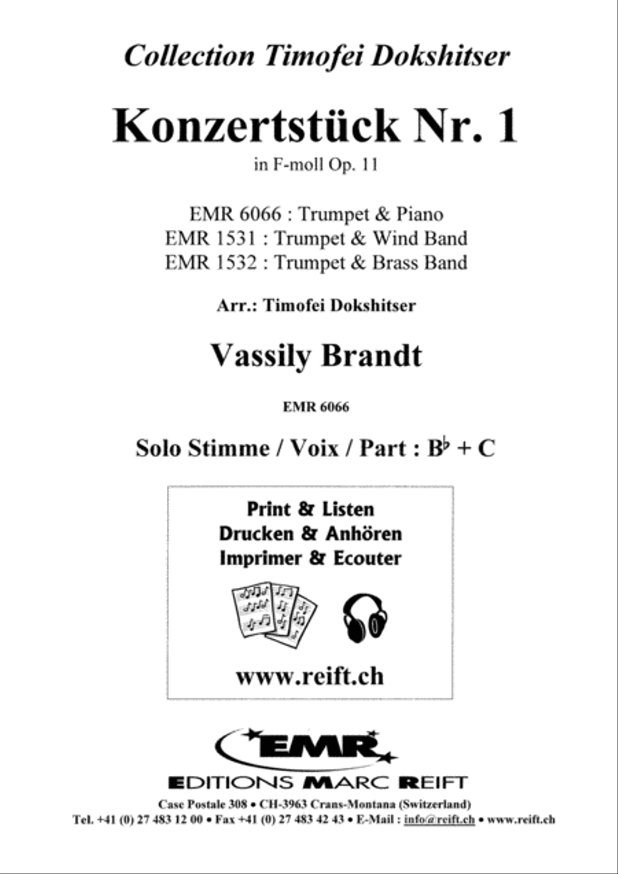Konzertstuck No. 1 Trumpet Solo scores gallery preview page 2
