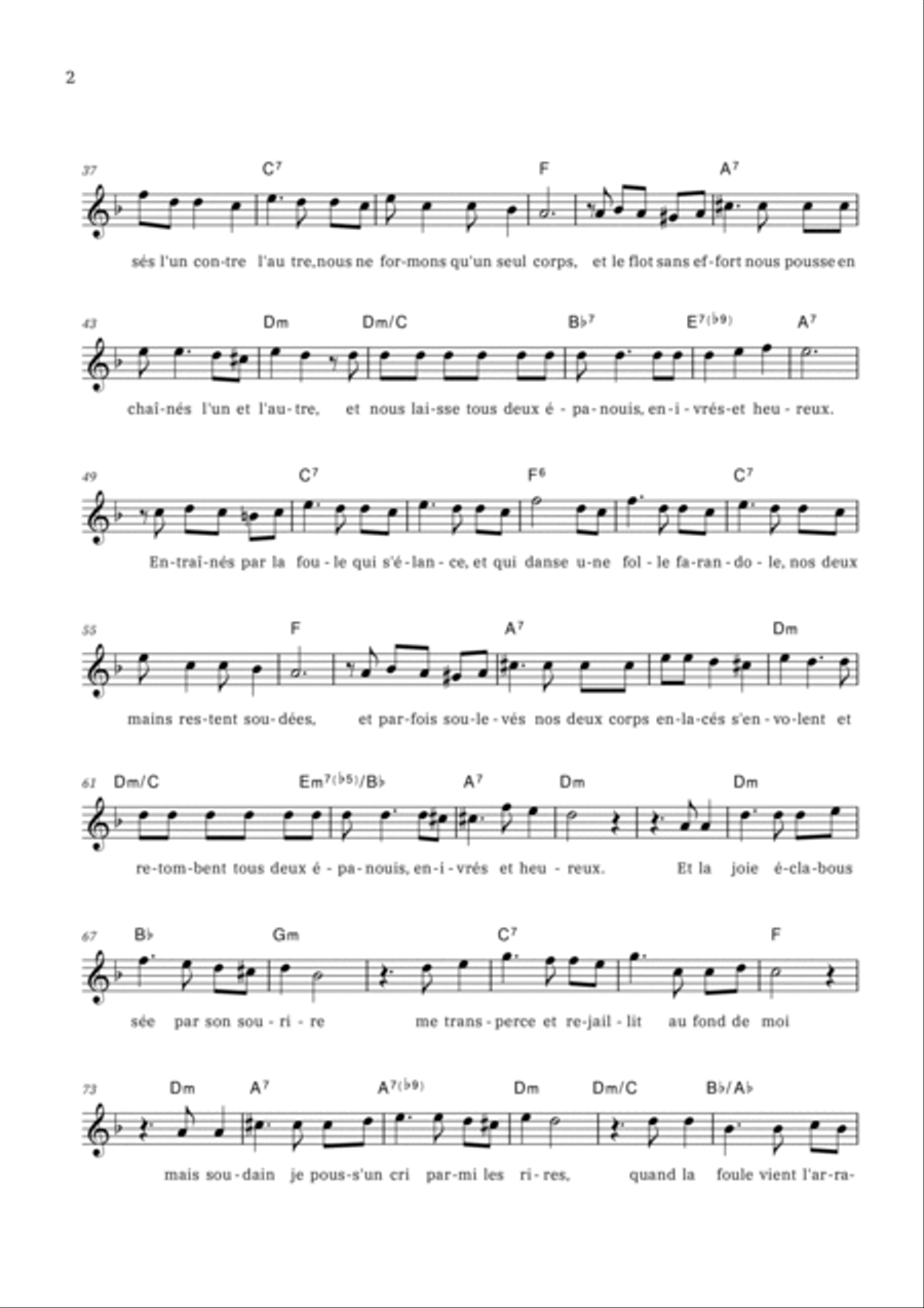 La Foule Piano scores gallery preview page 2