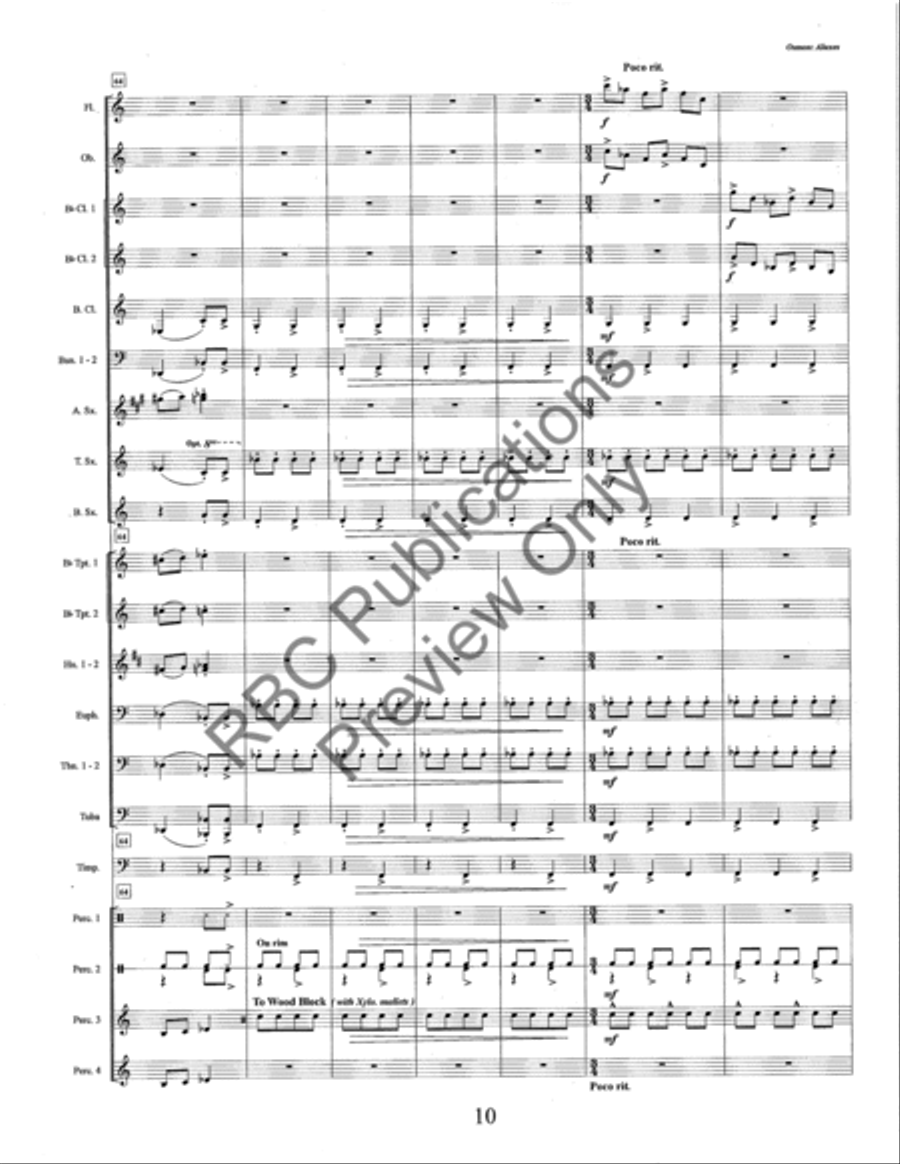 Aluxes (Score) Concert Band scores gallery preview page 13