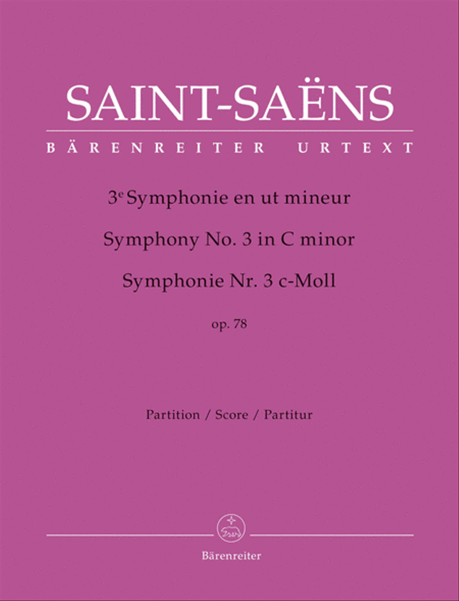 Symphony No. 3 C minor op. 78 Orchestra scores gallery preview page 1