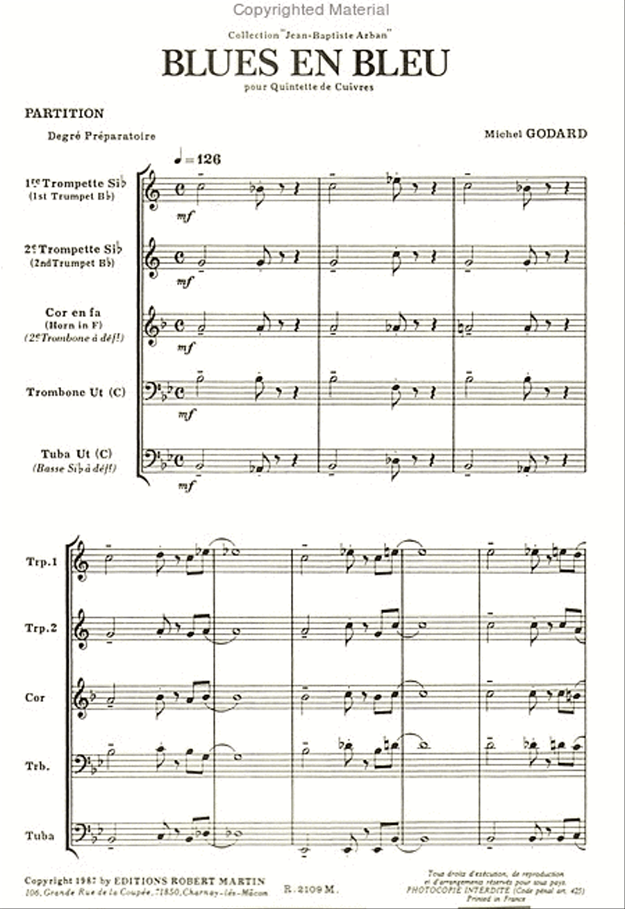 Blues en bleu School and Community scores gallery preview page 2