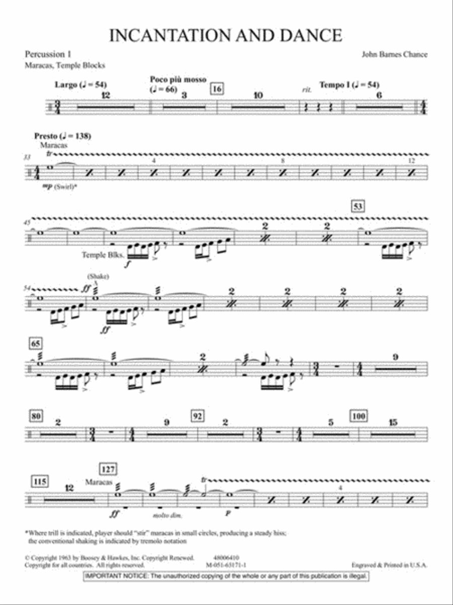 Incantation and Dance Concert Band scores gallery preview page 10