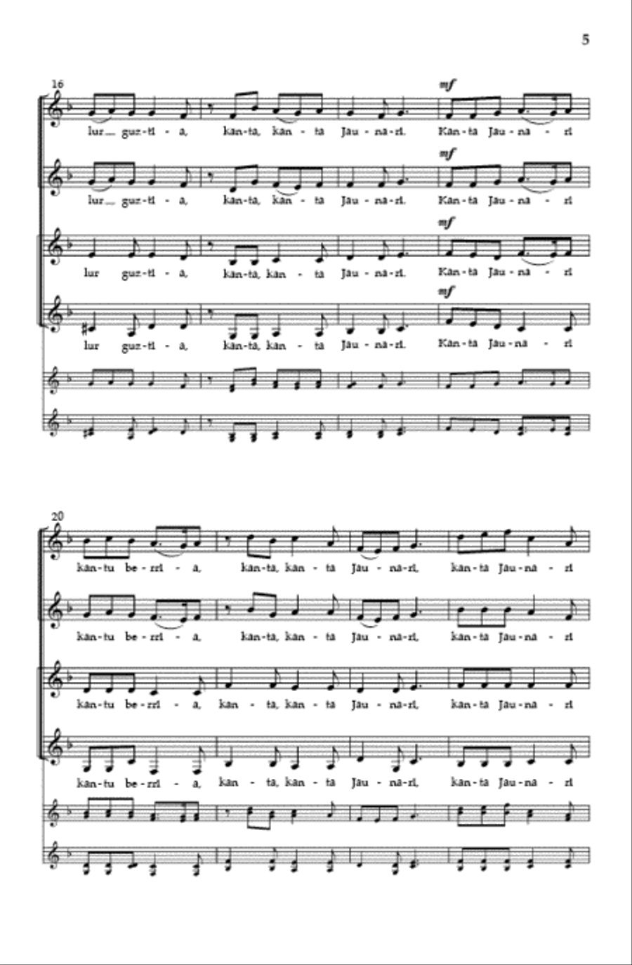 Cantate Domino (SSAA) SSAA scores gallery preview page 4
