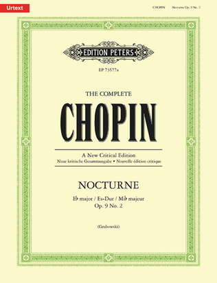 Book cover for Nocturne in E flat major, Op. 9 No. 2 (comparative edition)