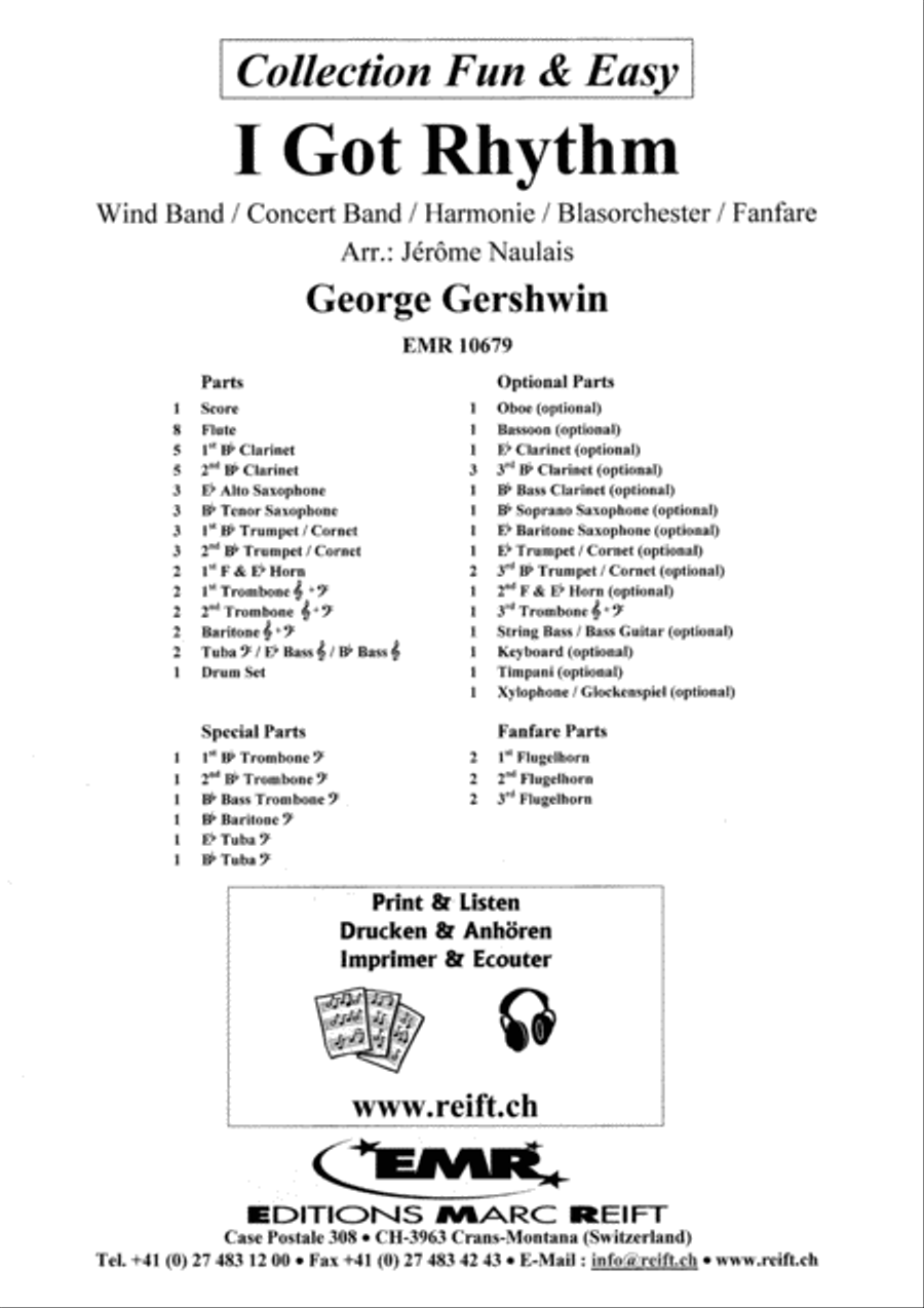I Got Rhythm I Got Rhythm Concert Band scores gallery preview page 2