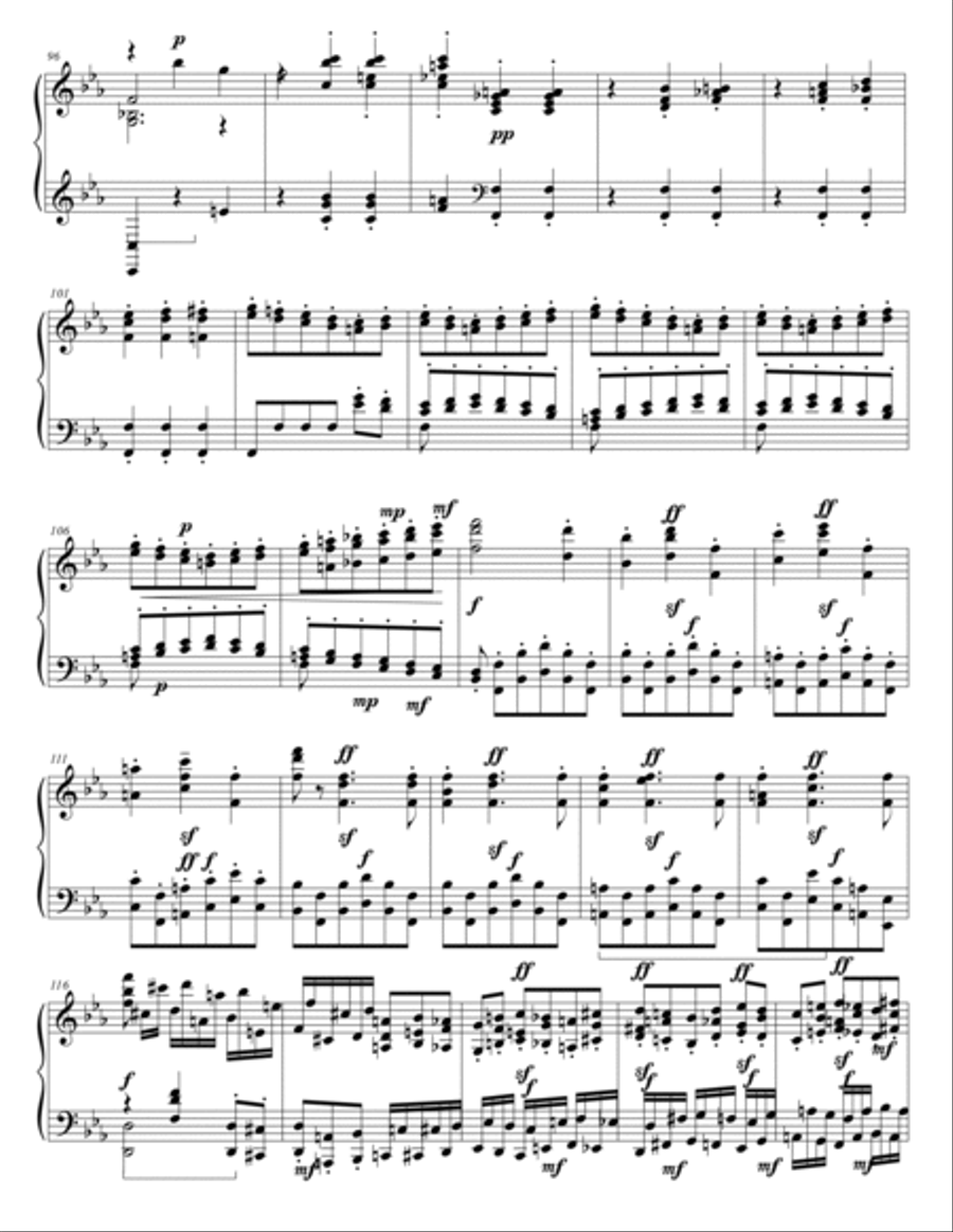 BEETHOVEN - SYMPHONY No 3 Eroica - 1nd Mov. - Arr. for Piano by Ernst Pauer and Franz Liszt Piano Solo scores gallery preview page 5