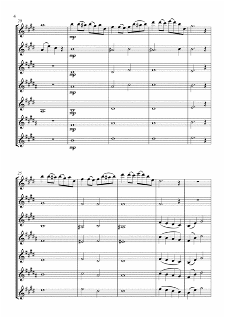 Ruach (Air in Motion) for Clarinet Choir Clarinet Choir scores gallery preview page 4