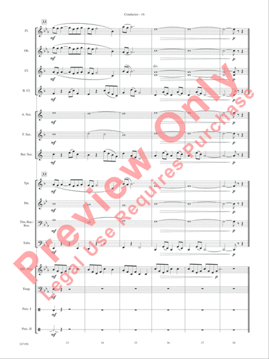 Harry Potter and the Goblet of Fire, Themes from Concert Band scores gallery preview page 18
