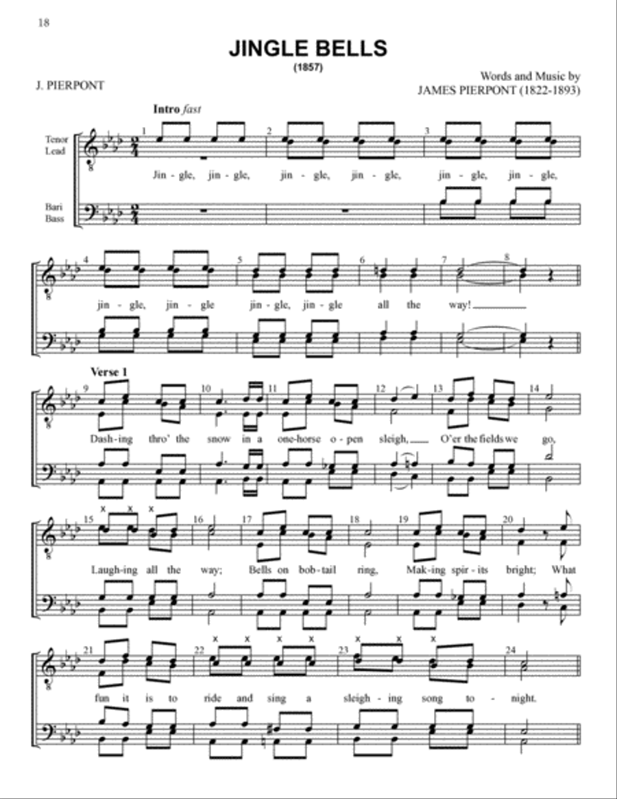Yuletide Favorites (Volume I) TTBB scores gallery preview page 18
