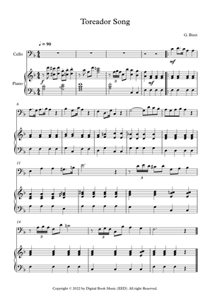 Toreador Song - Georges Bizet (Cello + Piano)