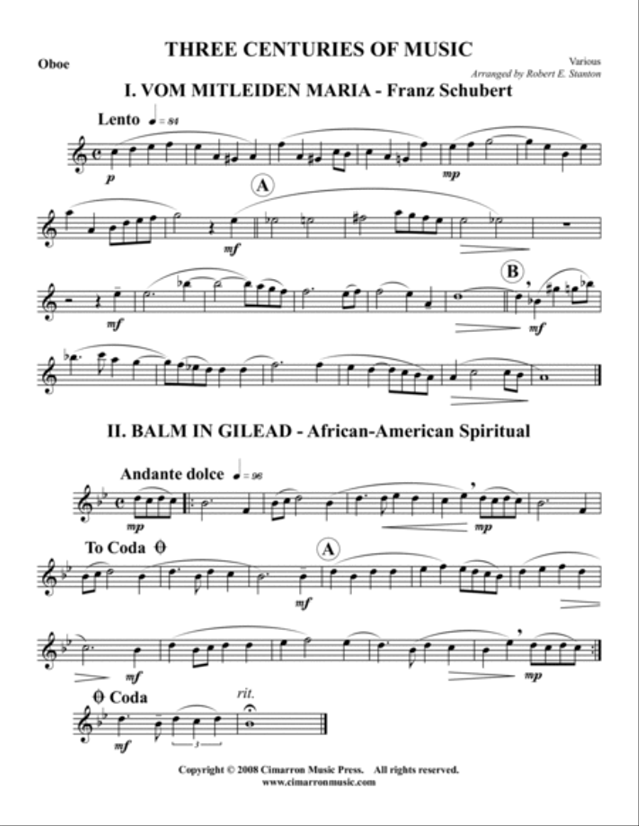 Three Centuries of Music Three Centuries of Music Woodwind Trio scores gallery preview page 4