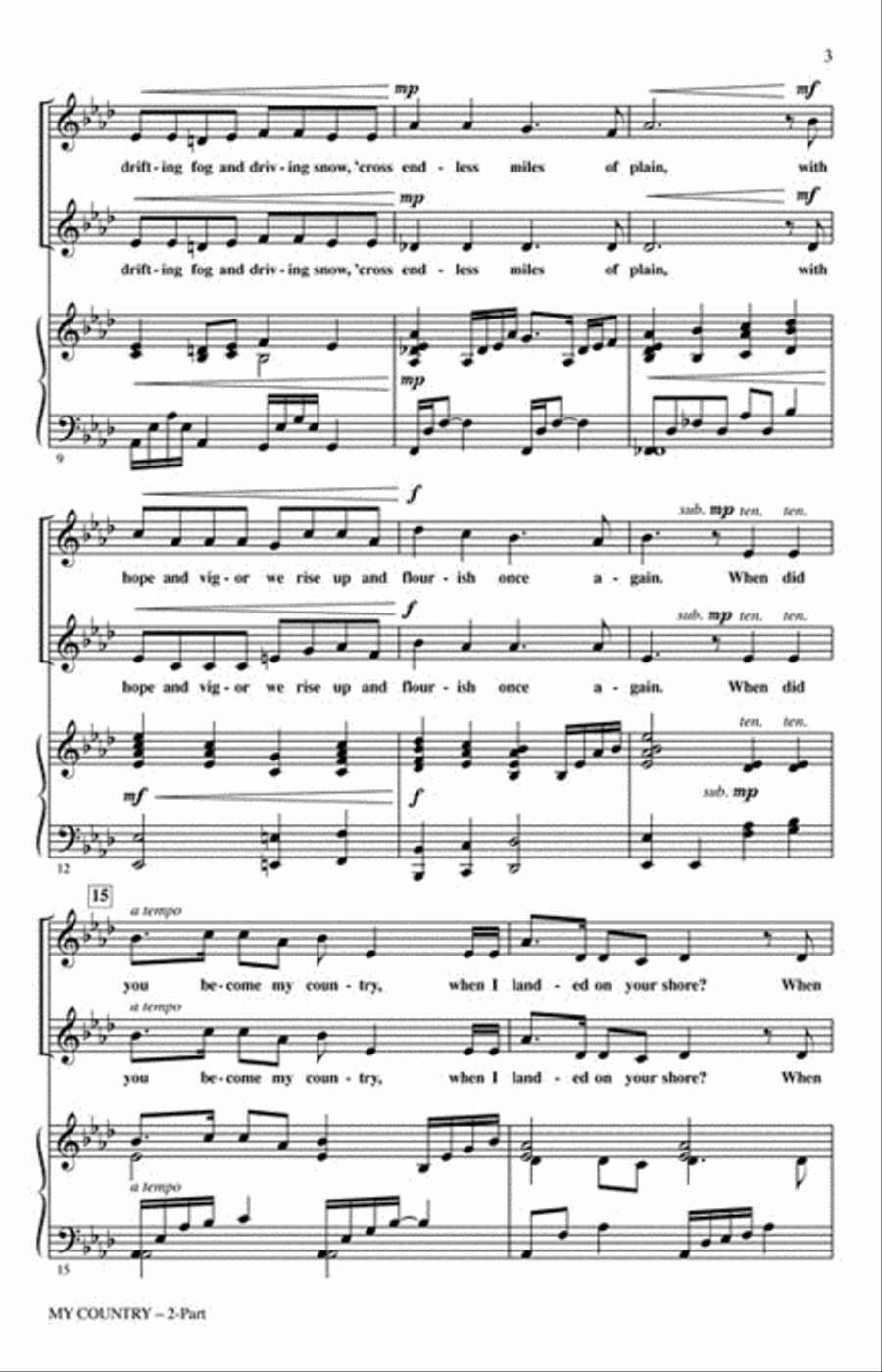 My Country My Country 2-Part scores gallery preview page 3