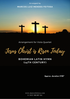 Book cover for Jesus Christ is Risen Today - Viola Quartet