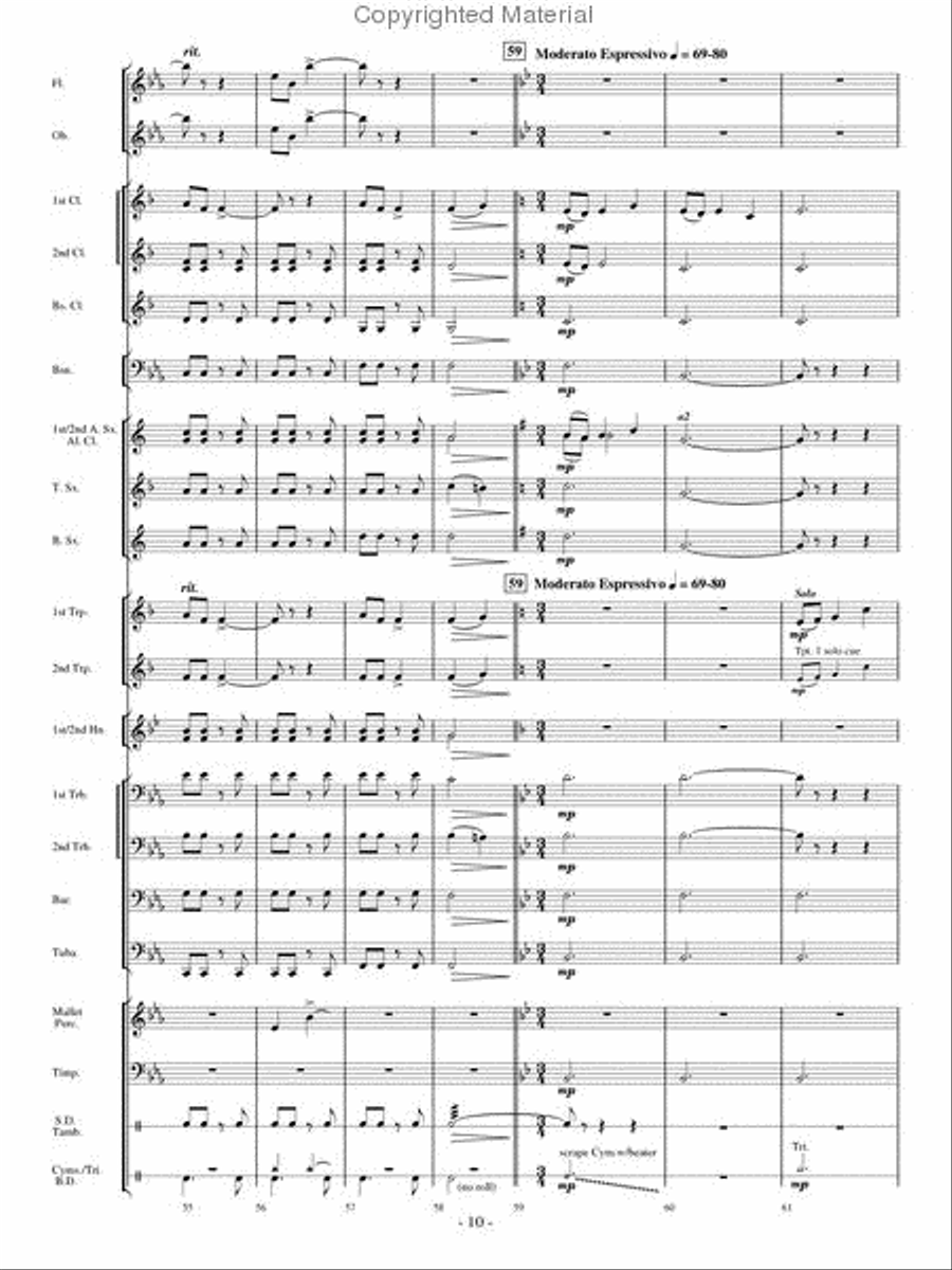 Aspen Overture Concert Band scores gallery preview page 9