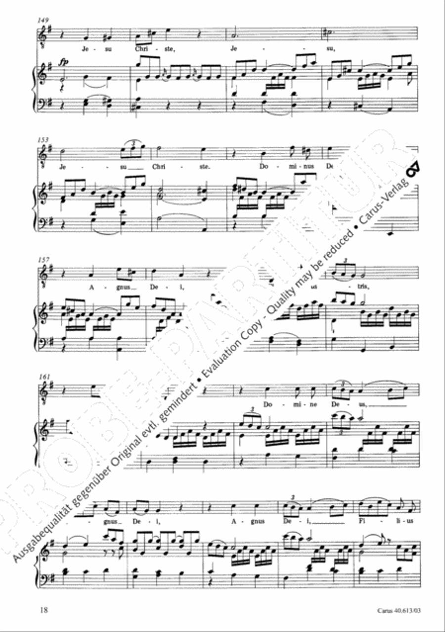 Mass in C (Missa in C) 4-Part scores gallery preview page 19