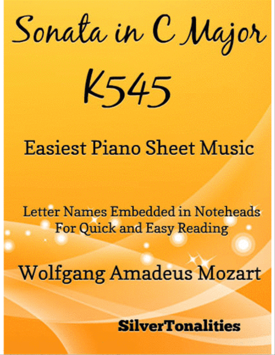 Sonata in C Major K545 1st Mvt Easiest Piano Sheet Music Easy Piano scores gallery preview page 1
