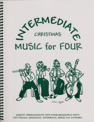 Book cover for Intermediate Music for Four, Christmas, Set of Parts for String Quartet