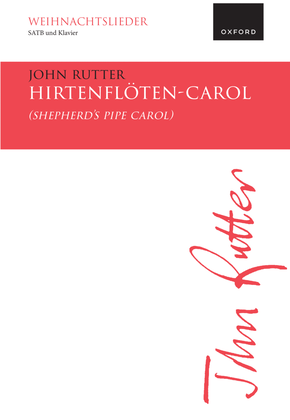 Book cover for Hirtenflöten-Carol (Shepherd's Pipe Carol)