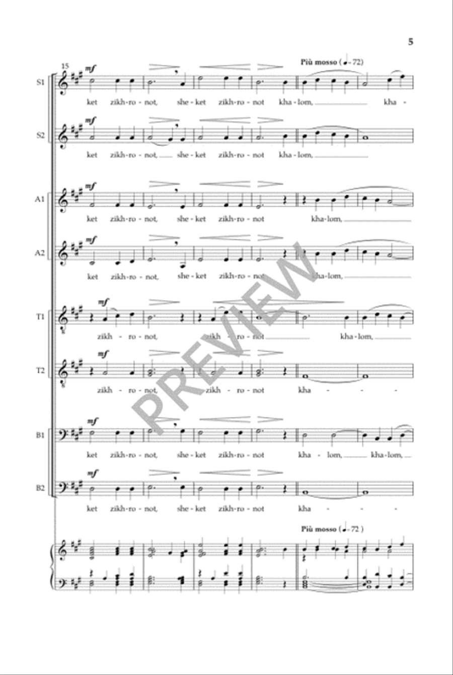 Jerusalem (SSAATTBB) SSAATTBB scores gallery preview page 6