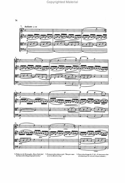 String Quartets Op. 44, No. 1-3 by Felix Bartholdy Mendelssohn String Quartet - Sheet Music