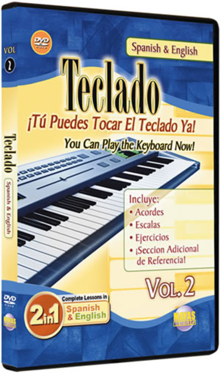 Teclado (Keyboard) Vol. 2 DVD, Spanish and English