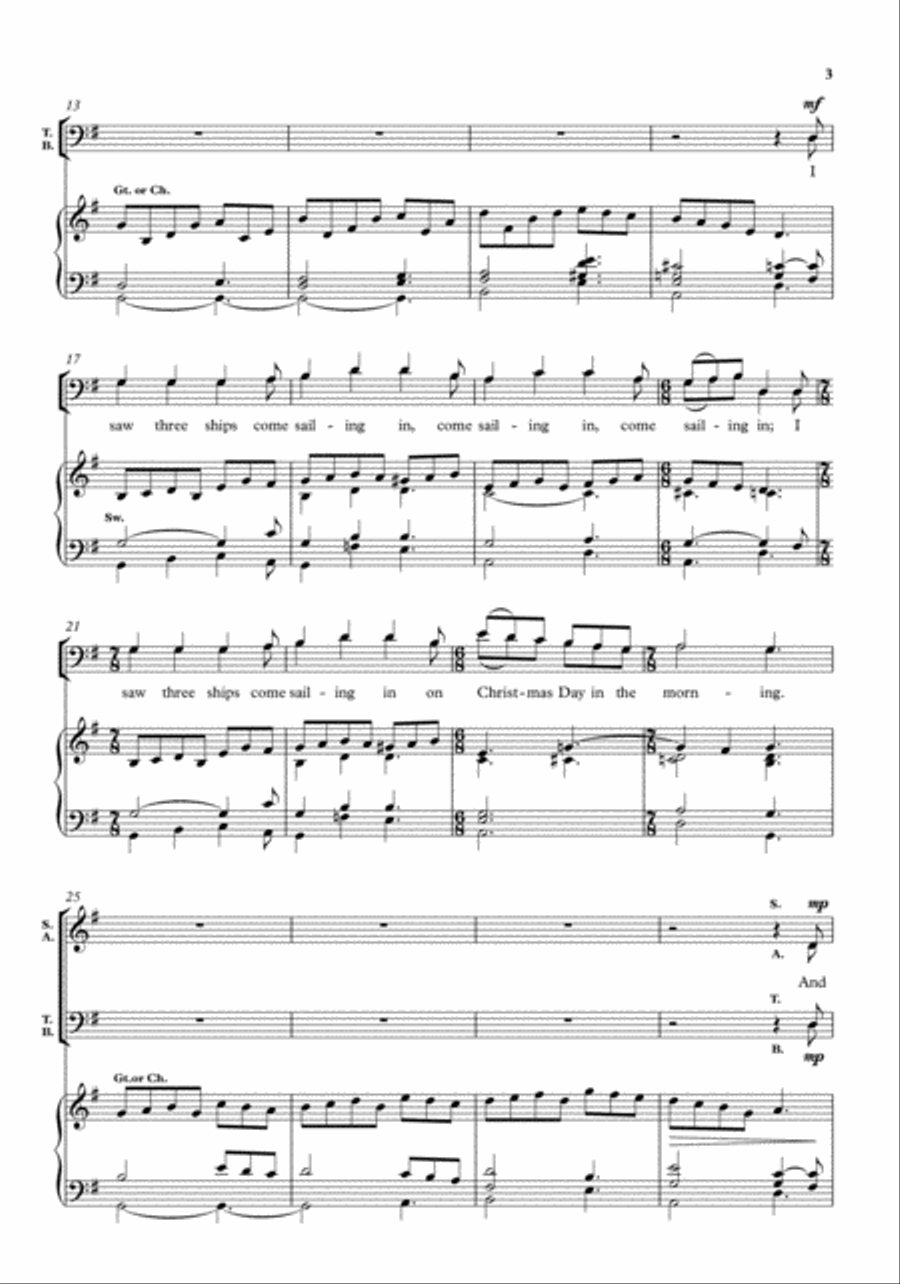 As I sat on a sunny bank 4-Part scores gallery preview page 3