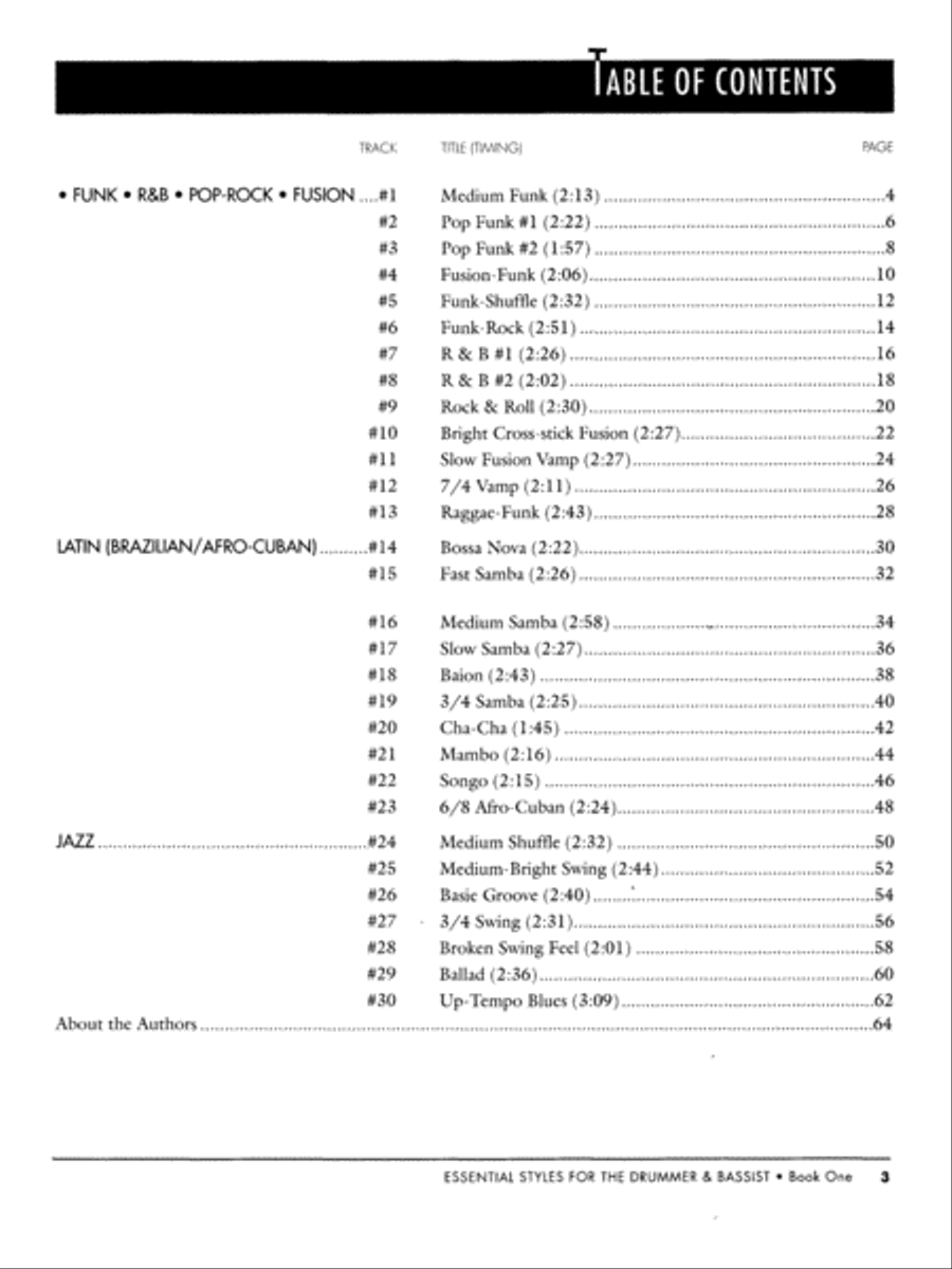 Essential Styles for the Drummer and Bassist, Book 1 Drum Set scores gallery preview page 2