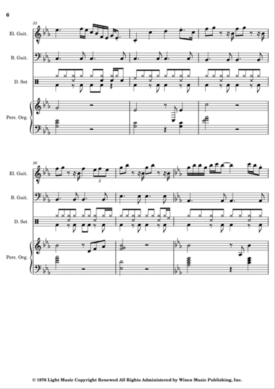Europa Europa Bass Guitar scores gallery preview page 6