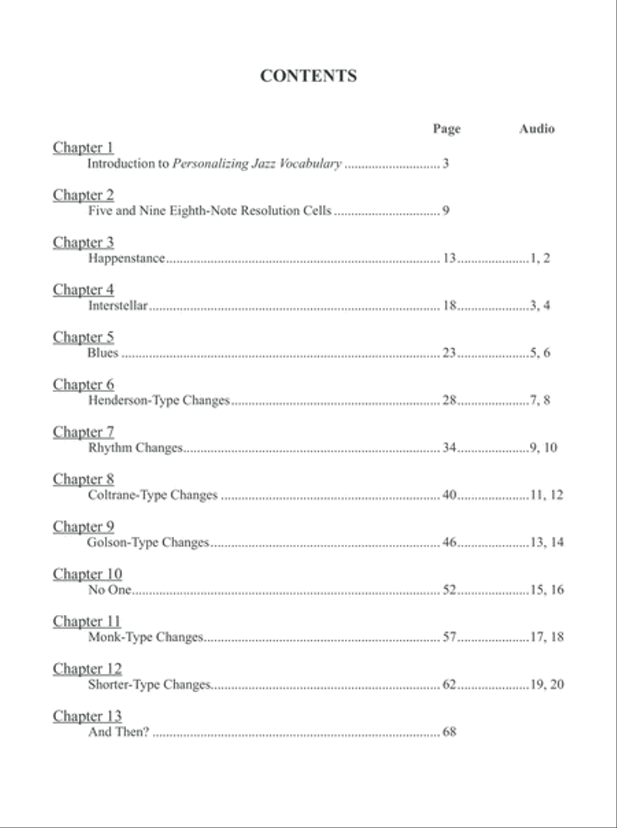 Personalizing Jazz Vocabulary