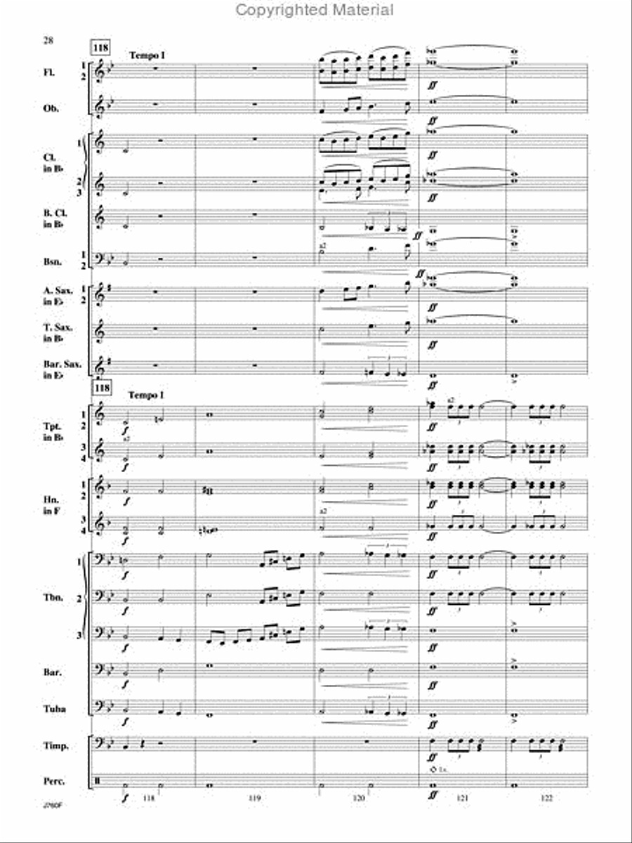 Triumphal Ode Triumphal Ode Concert Band scores gallery preview page 29